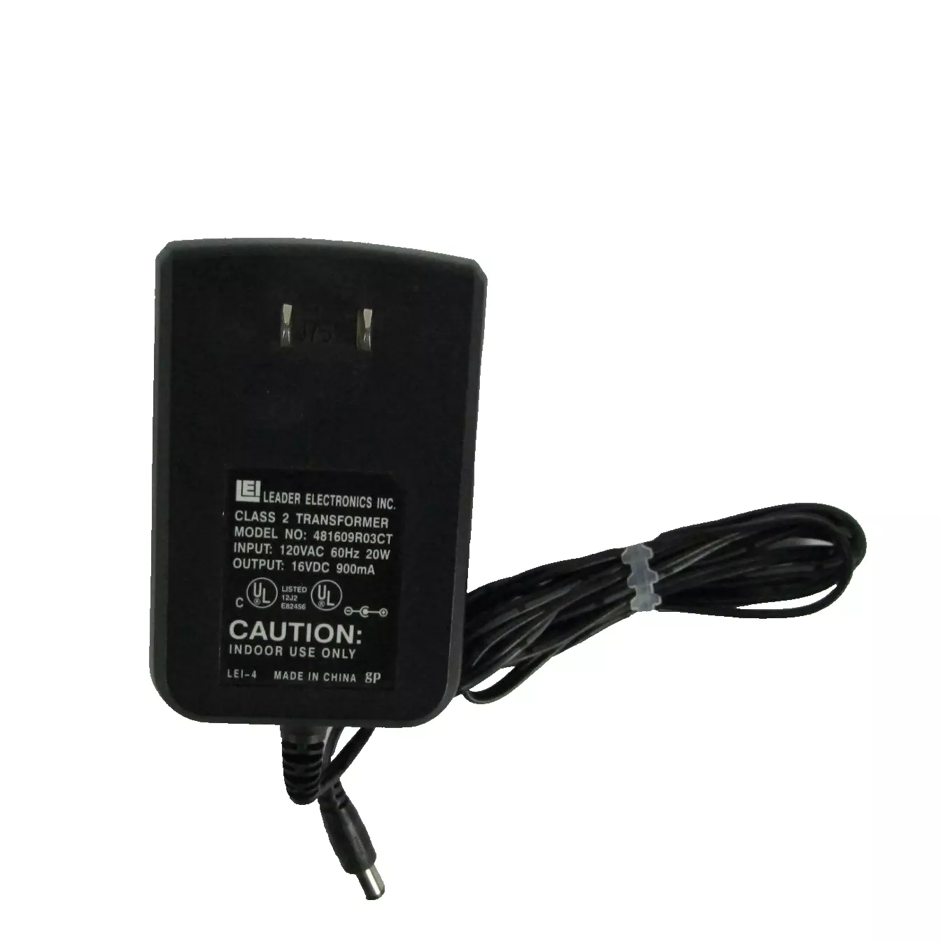 *Brand NEW*LEI Leader Electronics Class 2 Transformer 16VDC 900mA AC Adapter 481609RO3CT Power Supply